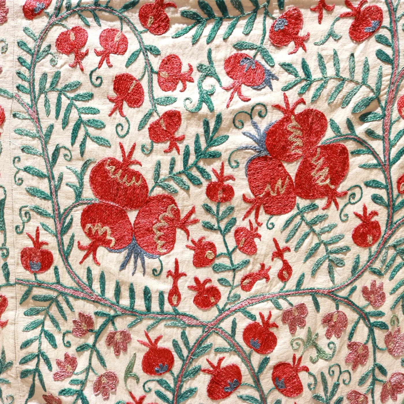 Suzani Uzbek handmade embroidery,Suzani Fabric Suzani Wall Hanging,  Bedspread, Bedcover, Wall hanging Decorative fabric, Suzani tablecloth.