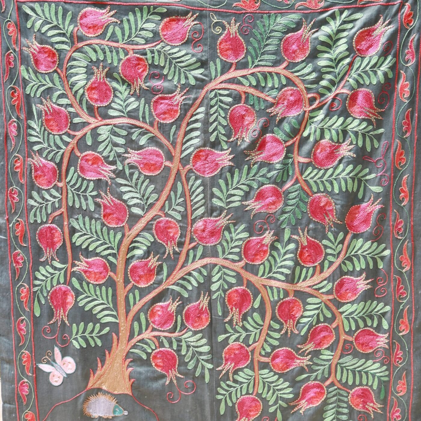 Suzani Uzbek handmade embroidery,Suzani Fabric Suzani Wall Hanging,  Bedspread, Bedcover, Wall hanging Decorative fabric, Suzani tablecloth.