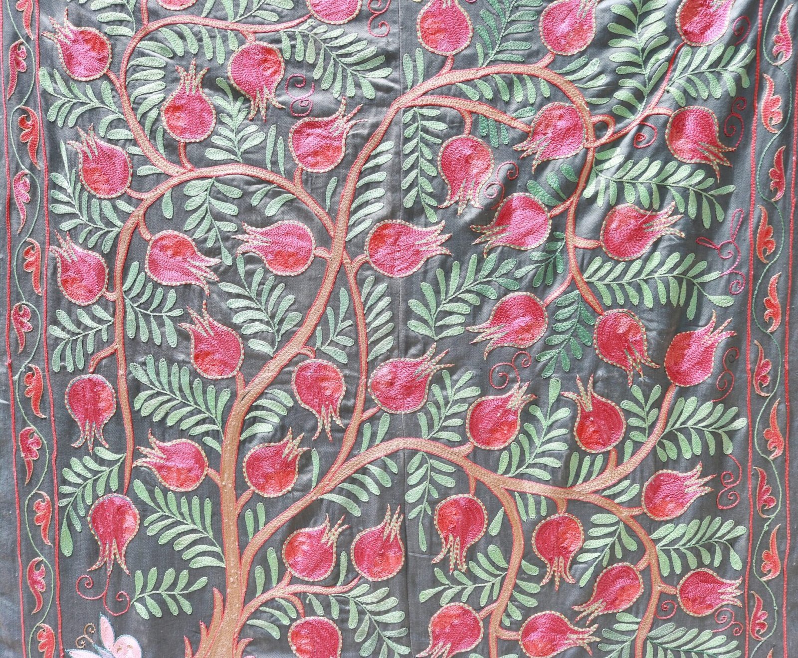 Suzani Uzbek handmade embroidery,Suzani Fabric Suzani Wall Hanging,  Bedspread, Bedcover, Wall hanging Decorative fabric, Suzani tablecloth.