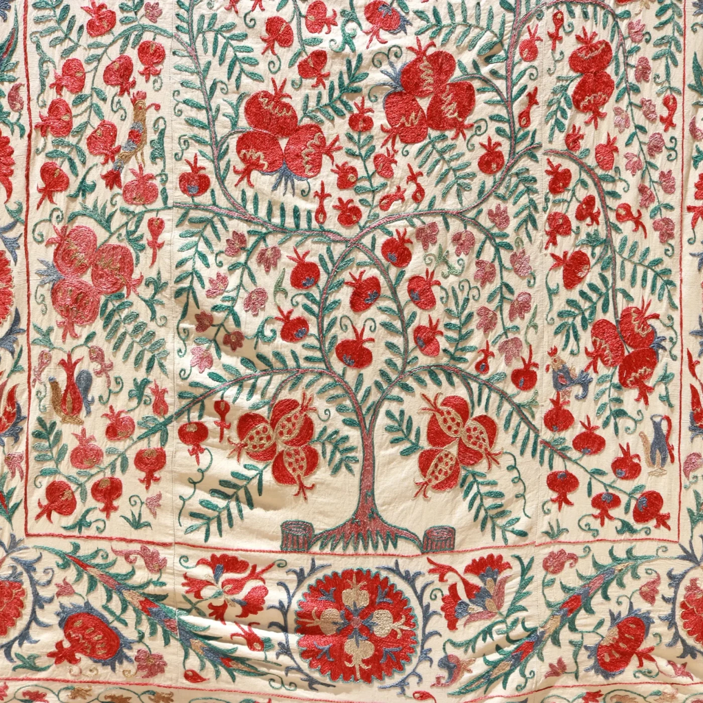 Suzani Uzbek handmade embroidery,Suzani Fabric Suzani Wall Hanging,  Bedspread, Bedcover, Wall hanging Decorative fabric, Suzani tablecloth.