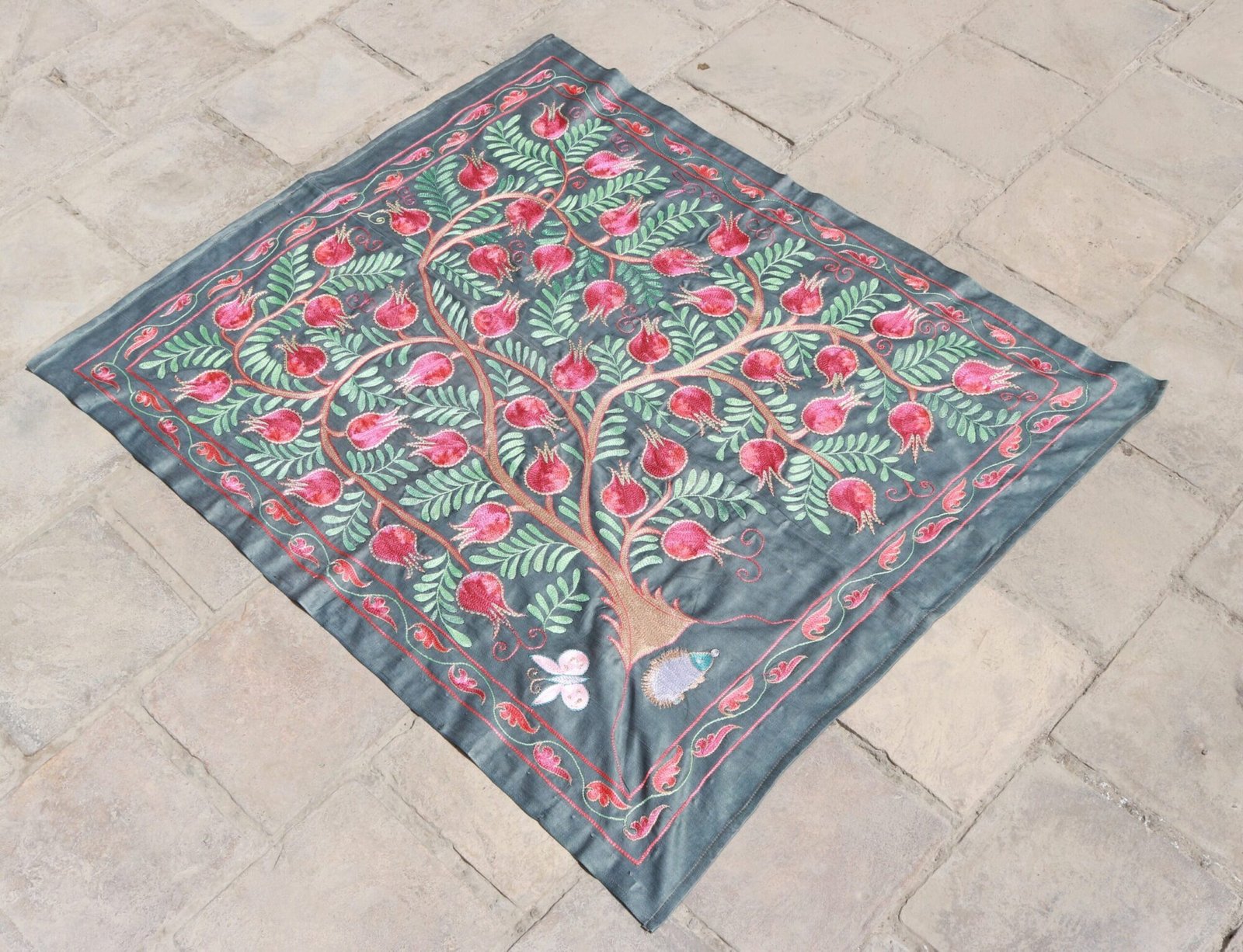 Suzani Uzbek handmade embroidery,Suzani Fabric Suzani Wall Hanging,  Bedspread, Bedcover, Wall hanging Decorative fabric, Suzani tablecloth.