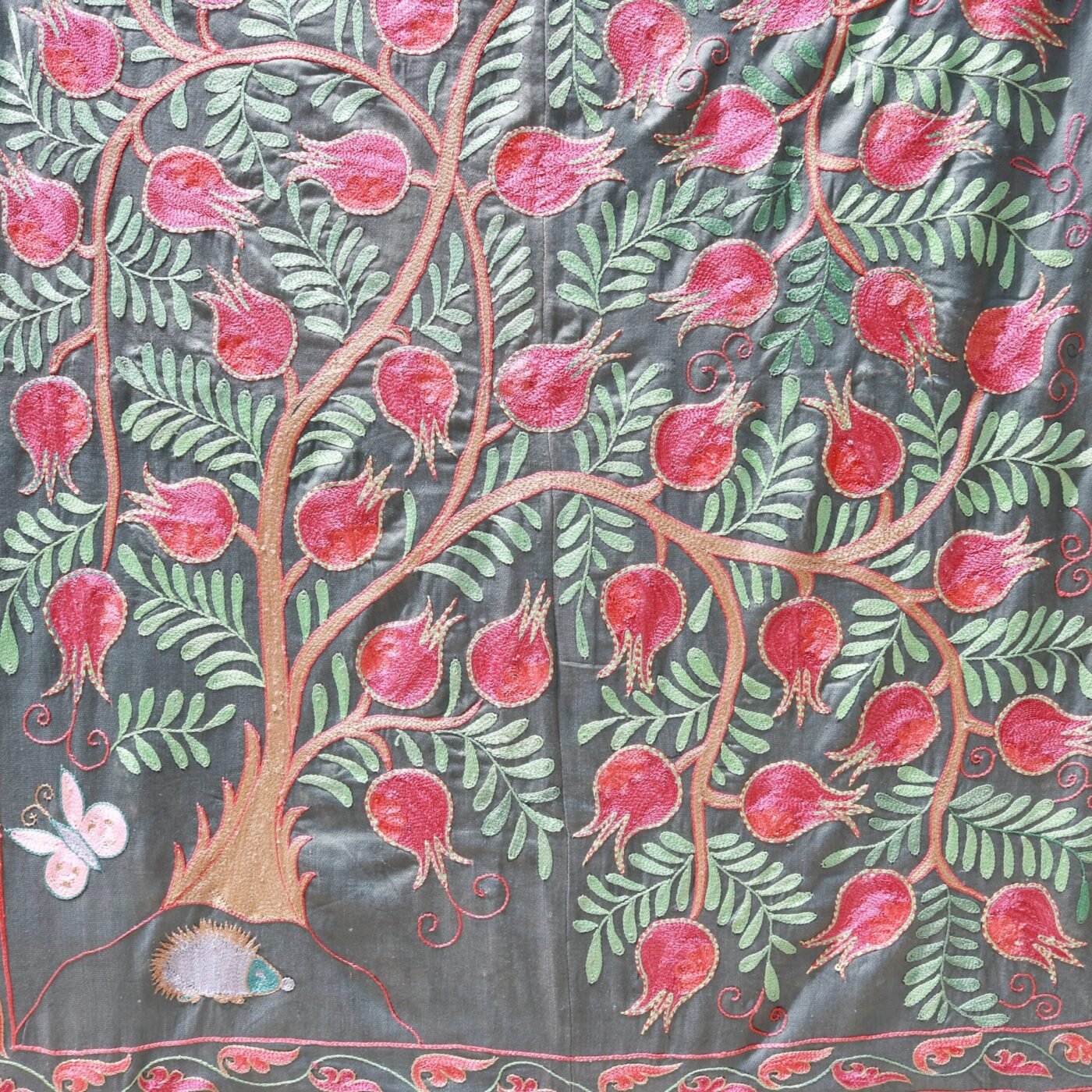 Suzani Uzbek handmade embroidery,Suzani Fabric Suzani Wall Hanging,  Bedspread, Bedcover, Wall hanging Decorative fabric, Suzani tablecloth.