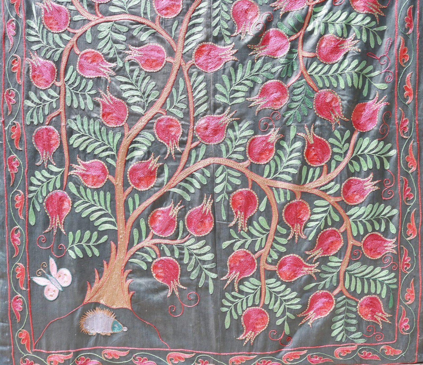 Suzani Uzbek handmade embroidery,Suzani Fabric Suzani Wall Hanging,  Bedspread, Bedcover, Wall hanging Decorative fabric, Suzani tablecloth.