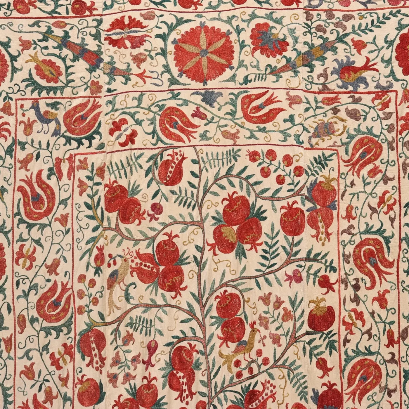 Silk Suzani Clasic Uzbek embroidery,Suzani Fabric Suzani Wall Hanging, Bedspread, Bed cover, Wall hanging, Wall Decor fabric, Tablecloth