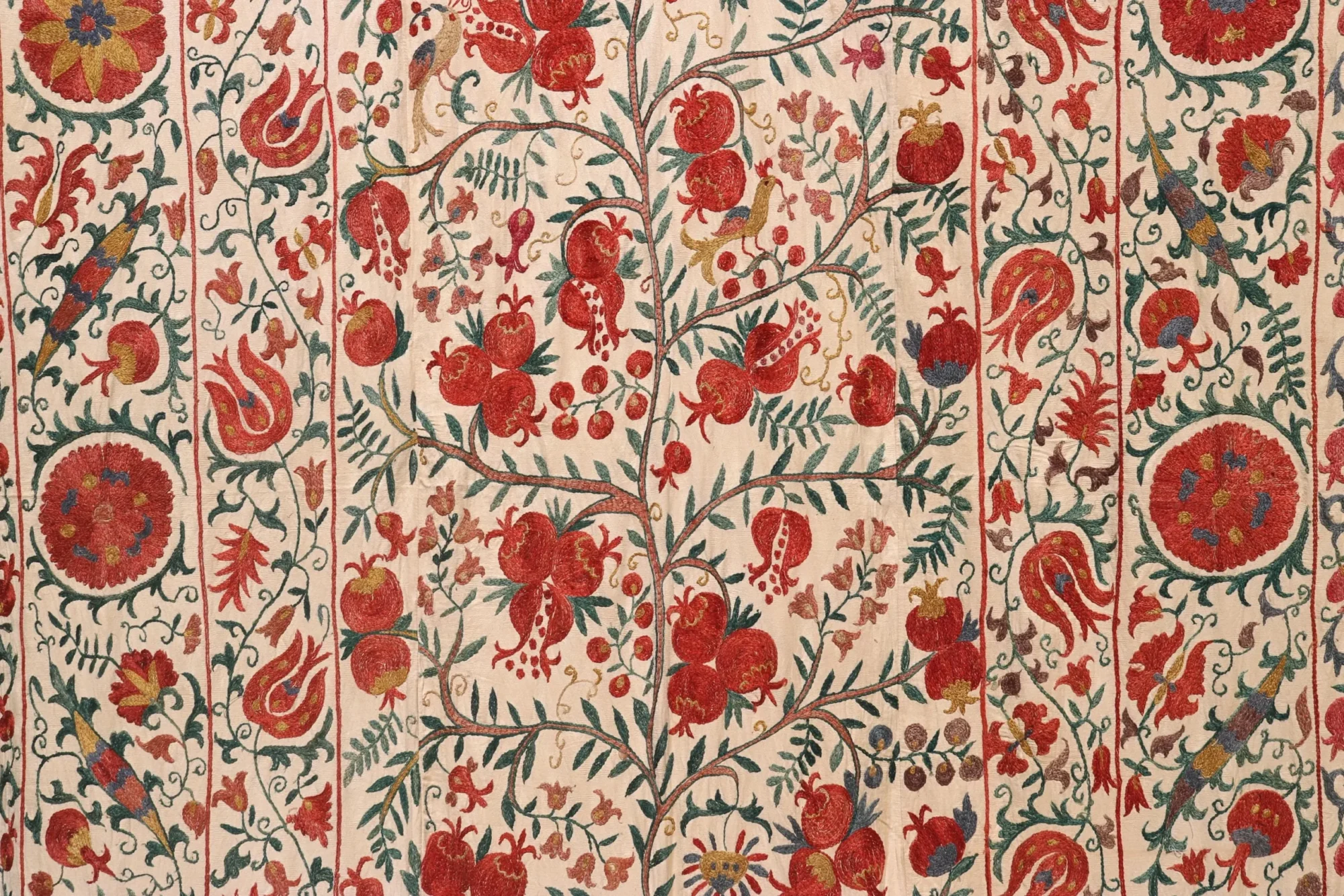 Silk Suzani Clasic Uzbek embroidery,Suzani Fabric Suzani Wall Hanging, Bedspread, Bed cover, Wall hanging, Wall Decor fabric, Tablecloth