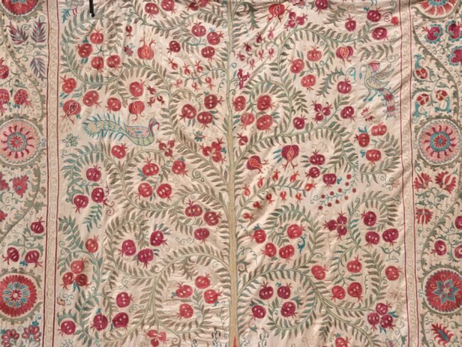 Suzani Uzbek handmade embroidery,Suzani Fabric Suzani Wall Hanging,  Bedspread, Bedcover, Wall hanging Decorative fabric, Suzani tablecloth.