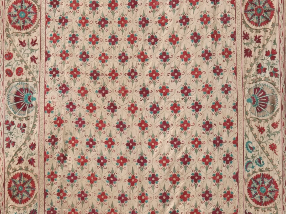 il_fullxfull.6426738204_c9x9 Suzani Uzbek handmade embroidery,Suzani Fabric Suzani Wall Hanging, Bedspread, Bedcover, Wall hanging Decorative fabric, Suzani tablecloth.