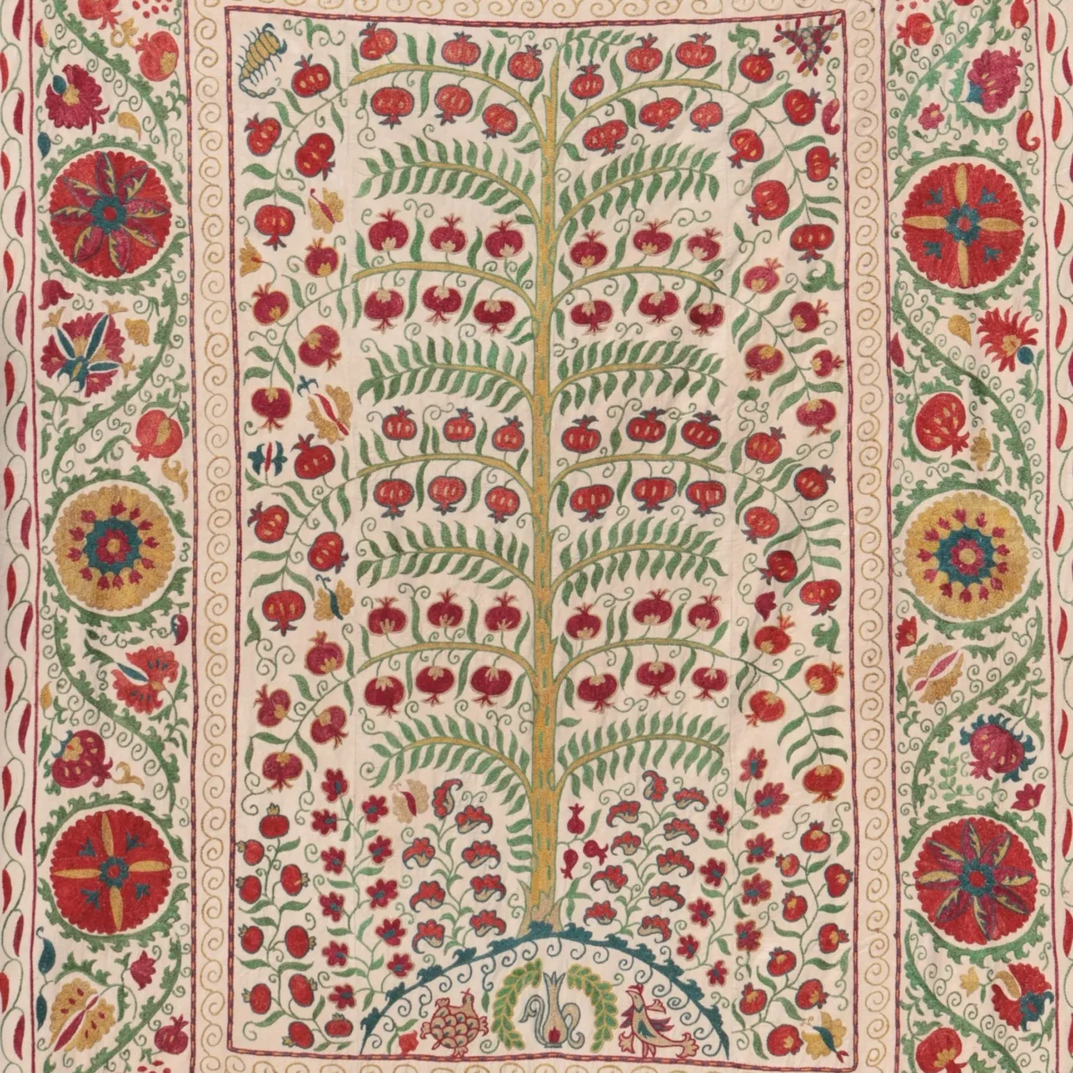 Suzani Uzbek handmade embroidery,Suzani Fabric Suzani Wall Hanging,  Bedspread, Bedcover, Wall hanging Decorative fabric, Suzani tablecloth.