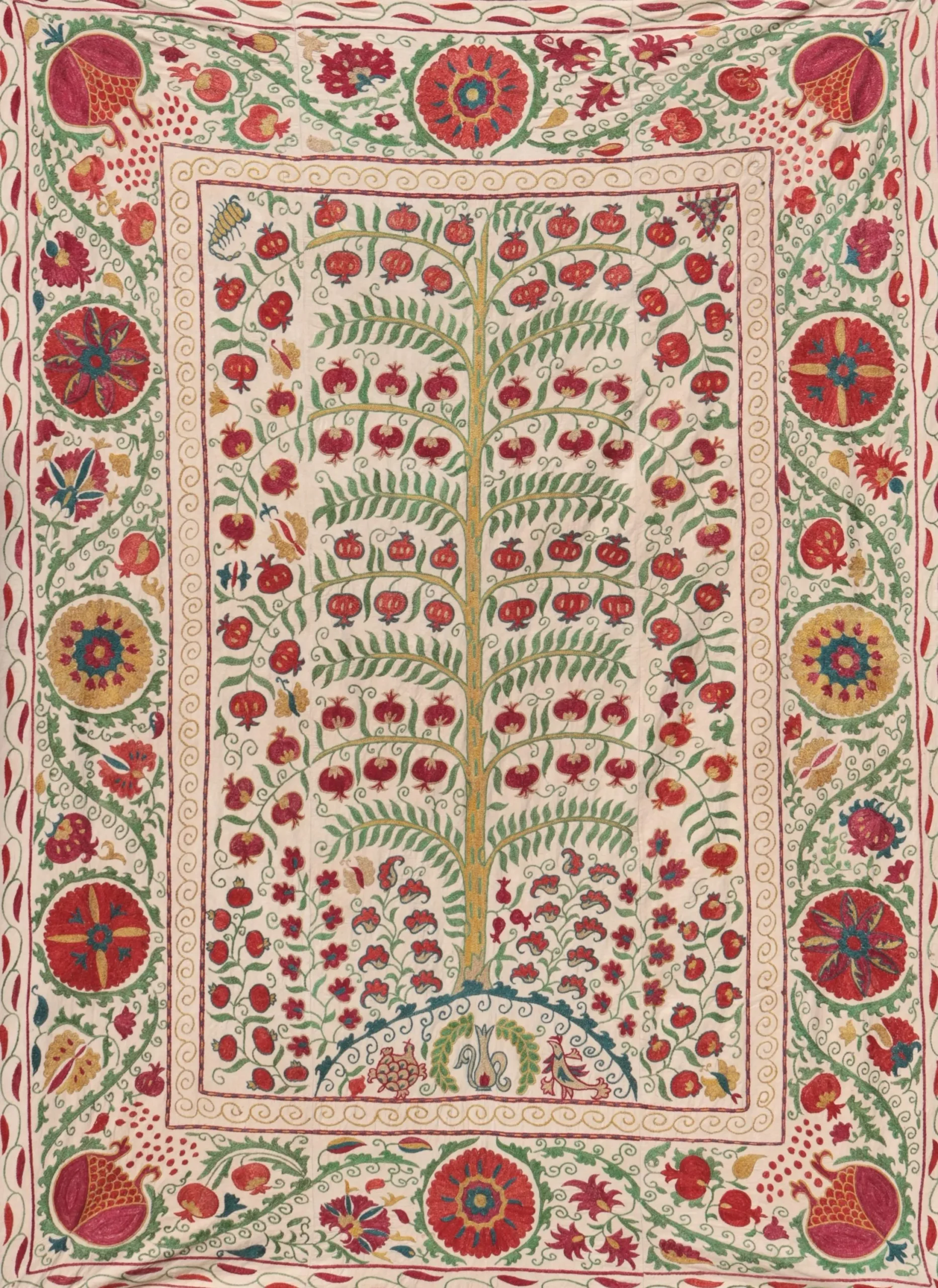 Suzani Uzbek handmade embroidery,Suzani Fabric Suzani Wall Hanging,  Bedspread, Bedcover, Wall hanging Decorative fabric, Suzani tablecloth.