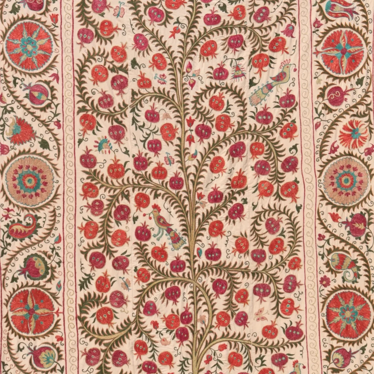 Suzani Uzbek handmade embroidery,Suzani Fabric Suzani Wall Hanging,  Bedspread, Bedcover, Wall hanging Decorative fabric, Suzani tablecloth.