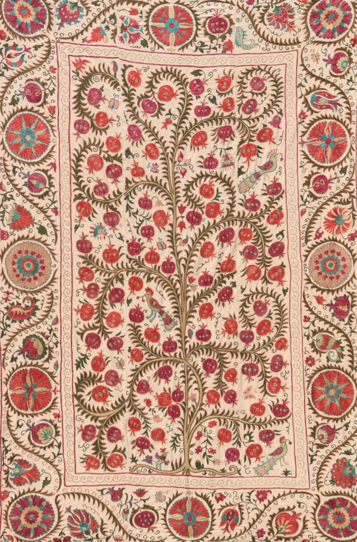 Suzani Uzbek handmade embroidery,Suzani Fabric Suzani Wall Hanging,  Bedspread, Bedcover, Wall hanging Decorative fabric, Suzani tablecloth.