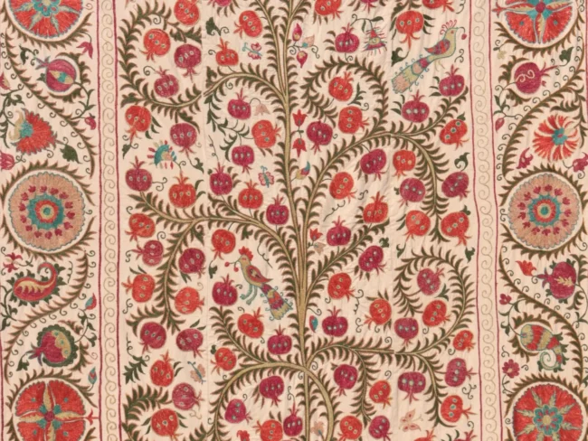 Suzani Uzbek handmade embroidery,Suzani Fabric Suzani Wall Hanging,  Bedspread, Bedcover, Wall hanging Decorative fabric, Suzani tablecloth.