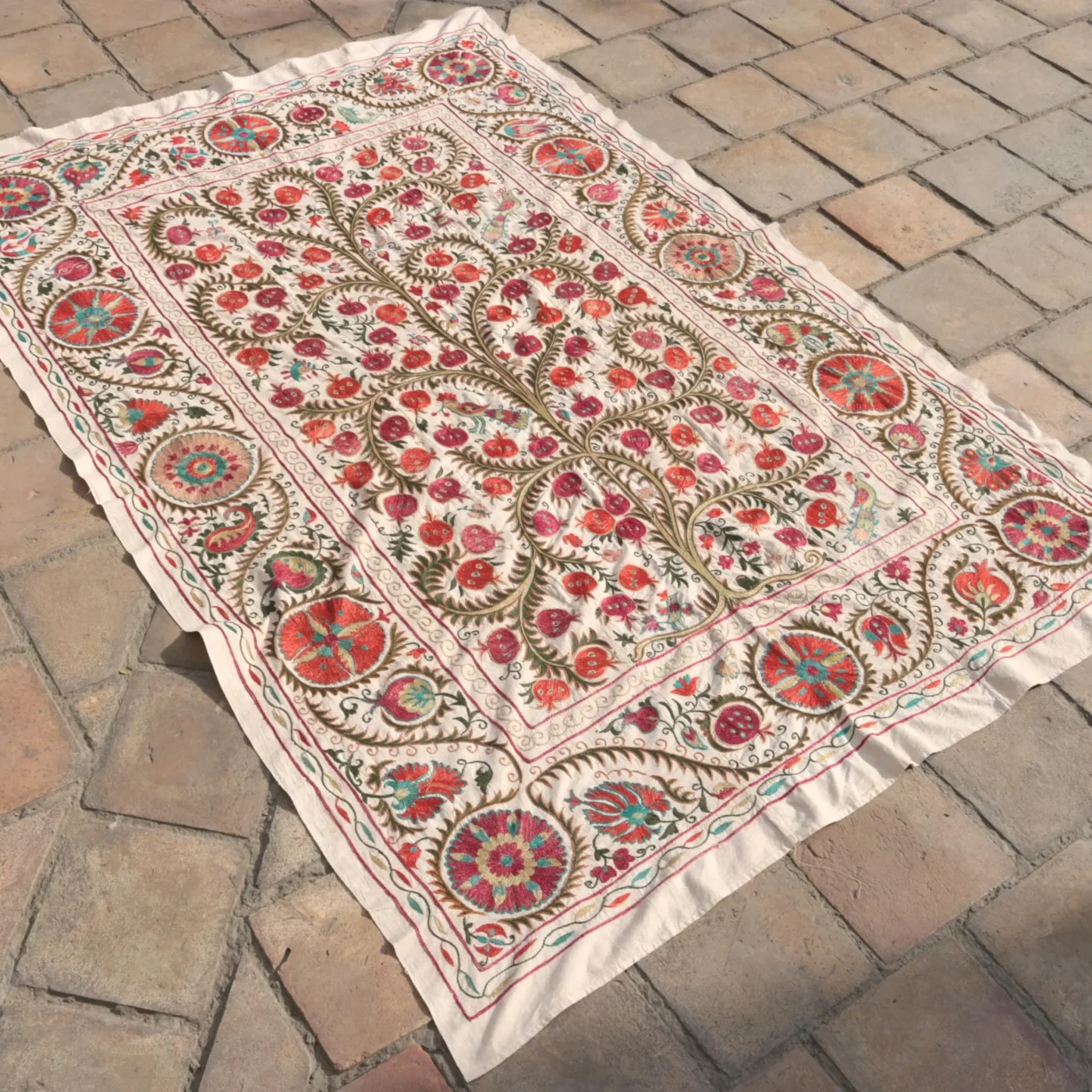 il_fullxfull.6426896590_rhke Suzani Uzbek handmade embroidery,Suzani Fabric Suzani Wall Hanging, Bedspread, Bedcover, Wall hanging Decorative fabric, Suzani tablecloth.