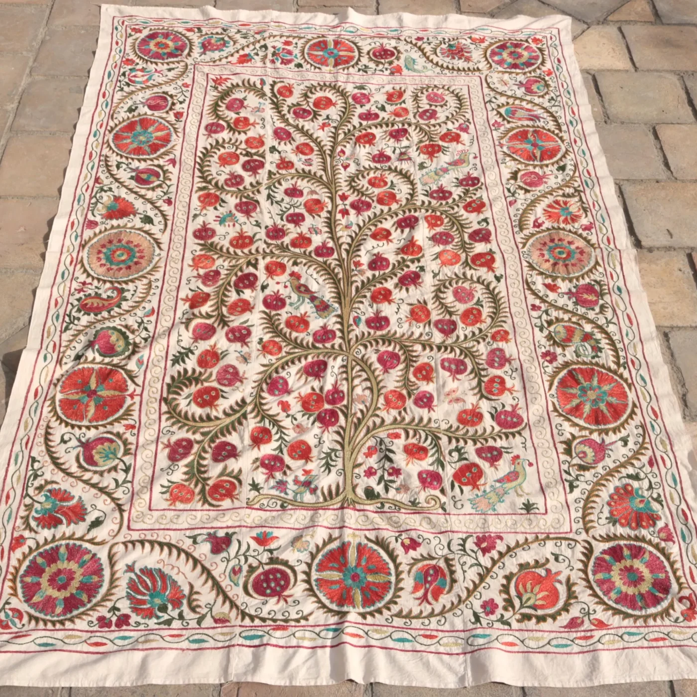 il_fullxfull.6426897012_qk2m Suzani Uzbek handmade embroidery,Suzani Fabric Suzani Wall Hanging, Bedspread, Bedcover, Wall hanging Decorative fabric, Suzani tablecloth.