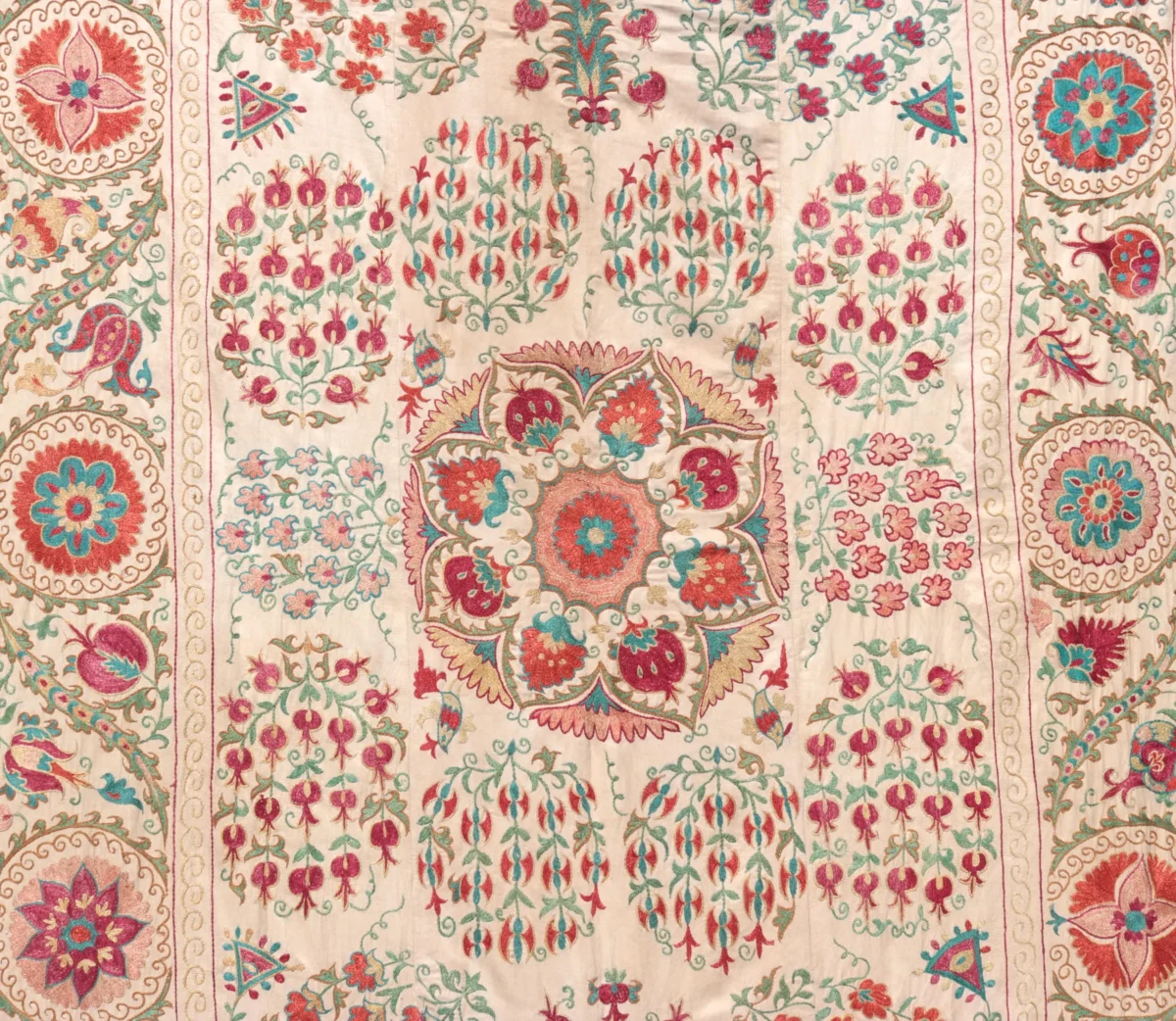 Suzani Uzbek handmade embroidery,Suzani Fabric Suzani Wall Hanging,  Bedspread, Bedcover, Wall hanging Decorative fabric, Suzani tablecloth.