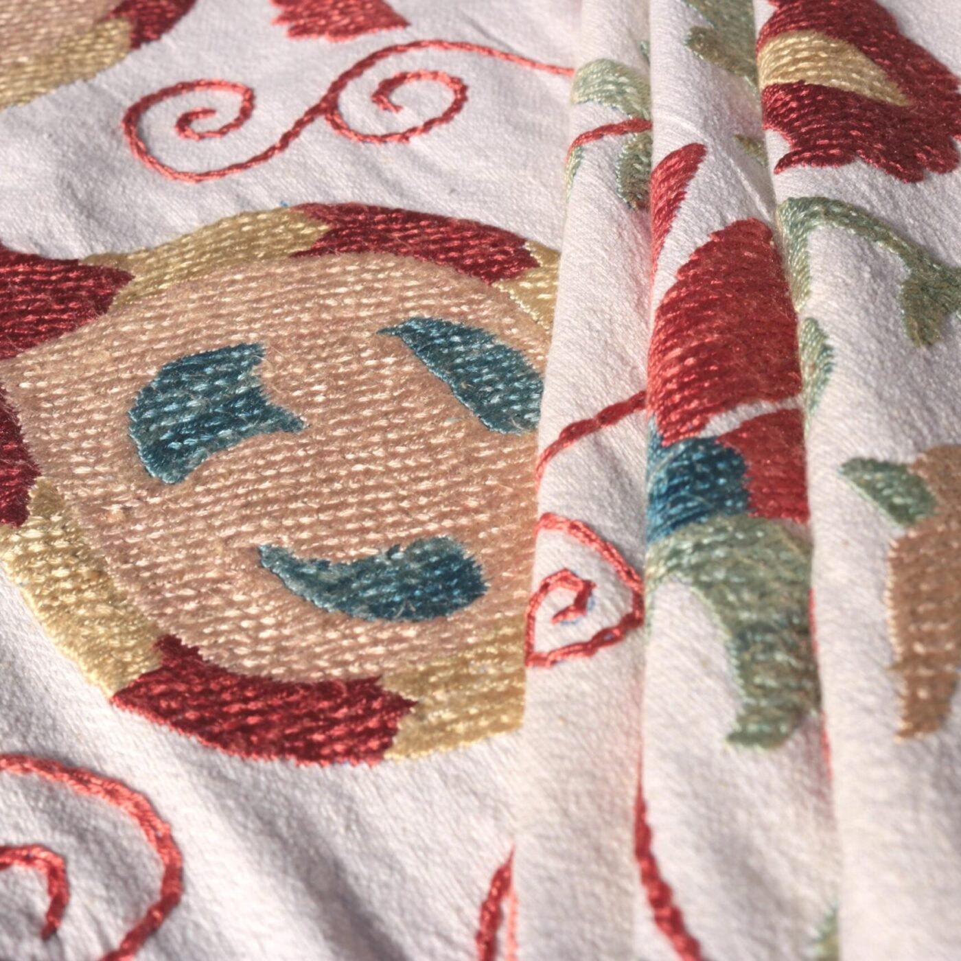 Suzani Uzbek handmade embroidery,Suzani Fabric Suzani Wall Hanging,  Bedspread, Bedcover, Wall hanging Decorative fabric, Suzani tablecloth.