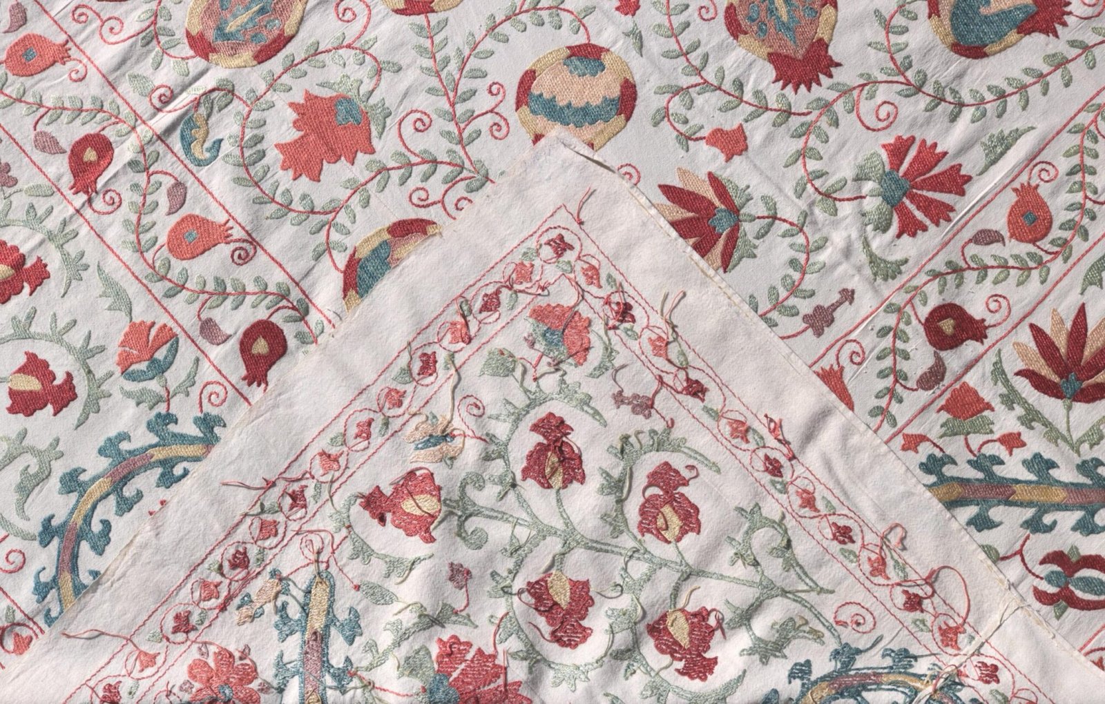 Suzani Uzbek handmade embroidery,Suzani Fabric Suzani Wall Hanging,  Bedspread, Bedcover, Wall hanging Decorative fabric, Suzani tablecloth.