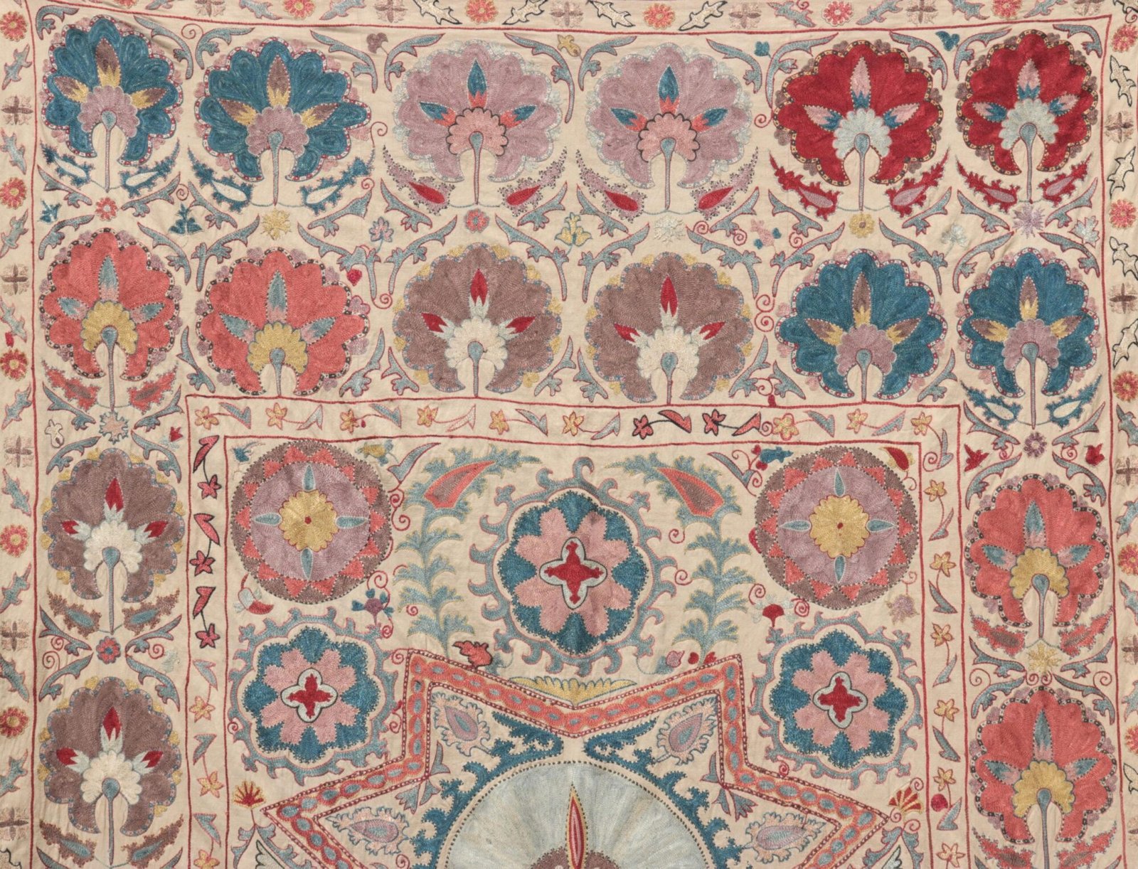 Suzani Uzbek handmade embroidery,Suzani Fabric Suzani Wall Hanging,  Bedspread, Bedcover, Wall hanging Decorative fabric, Suzani tablecloth.