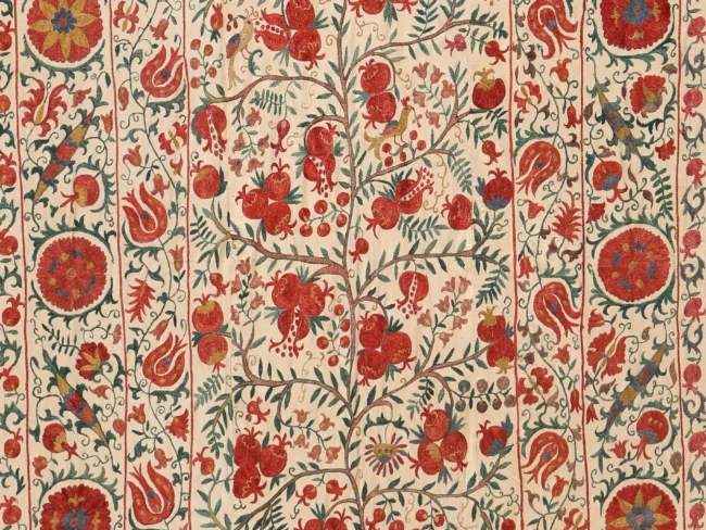 Silk Suzani Clasic Uzbek embroidery,Suzani Fabric Suzani Wall Hanging, Bedspread, Bed cover, Wall hanging, Wall Decor fabric, Tablecloth
