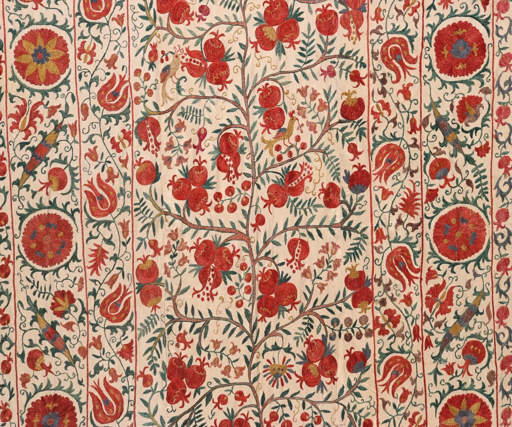 Silk Suzani Clasic Uzbek embroidery,Suzani Fabric Suzani Wall Hanging, Bedspread, Bed cover, Wall hanging, Wall Decor fabric, Tablecloth