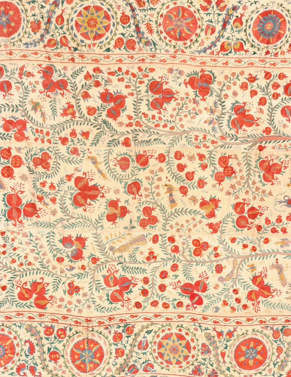 Suzani Uzbek handmade embroidery,Suzani Fabric Suzani Wall Hanging,  Bedspread, Bedcover, Wall hanging Decorative fabric, Suzani tablecloth.