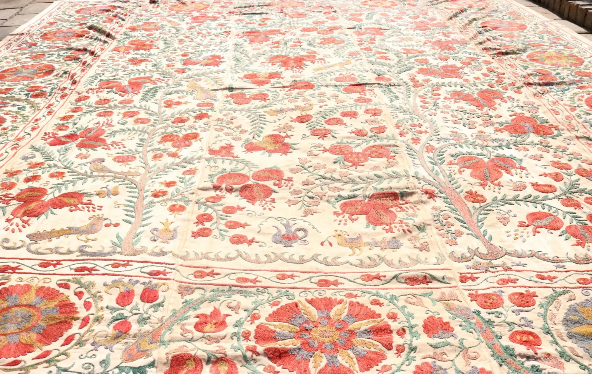 il_fullxfull.6450794570_j7us Suzani Uzbek handmade embroidery,Suzani Fabric Suzani Wall Hanging, Bedspread, Bedcover, Wall hanging Decorative fabric, Suzani tablecloth.