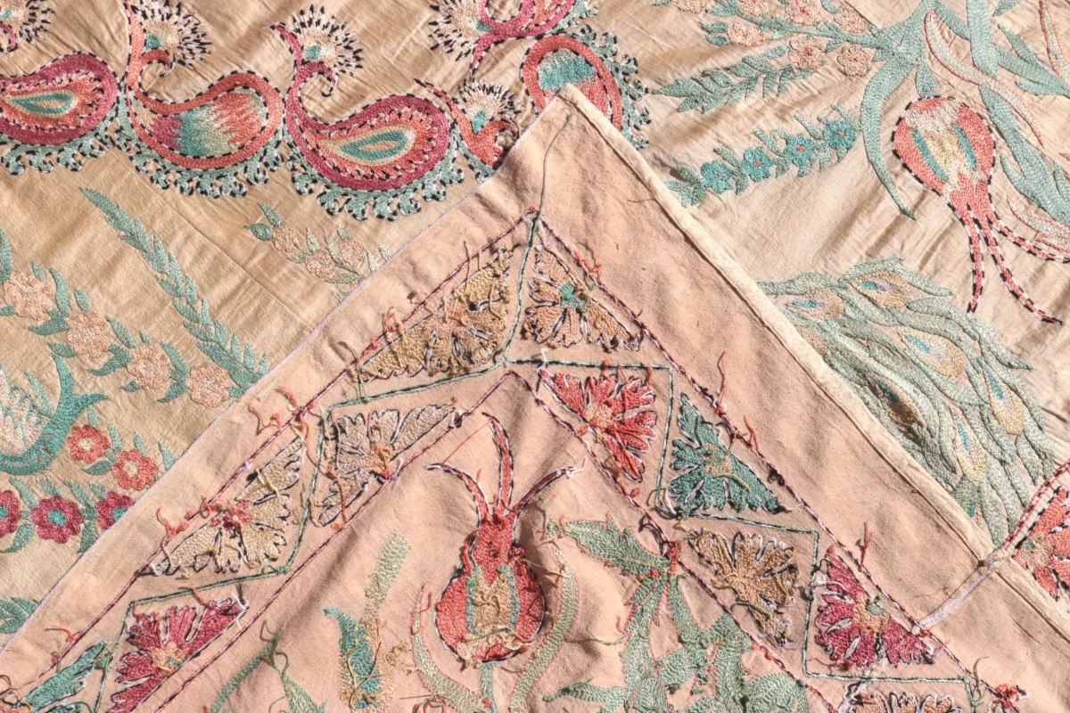 Silk Suzani Clasic Uzbek embroidery,Suzani Fabric Suzani Wall Hanging, Bedspread, Bed cover, Wall hanging, Wall Decor fabric, Tablecloth