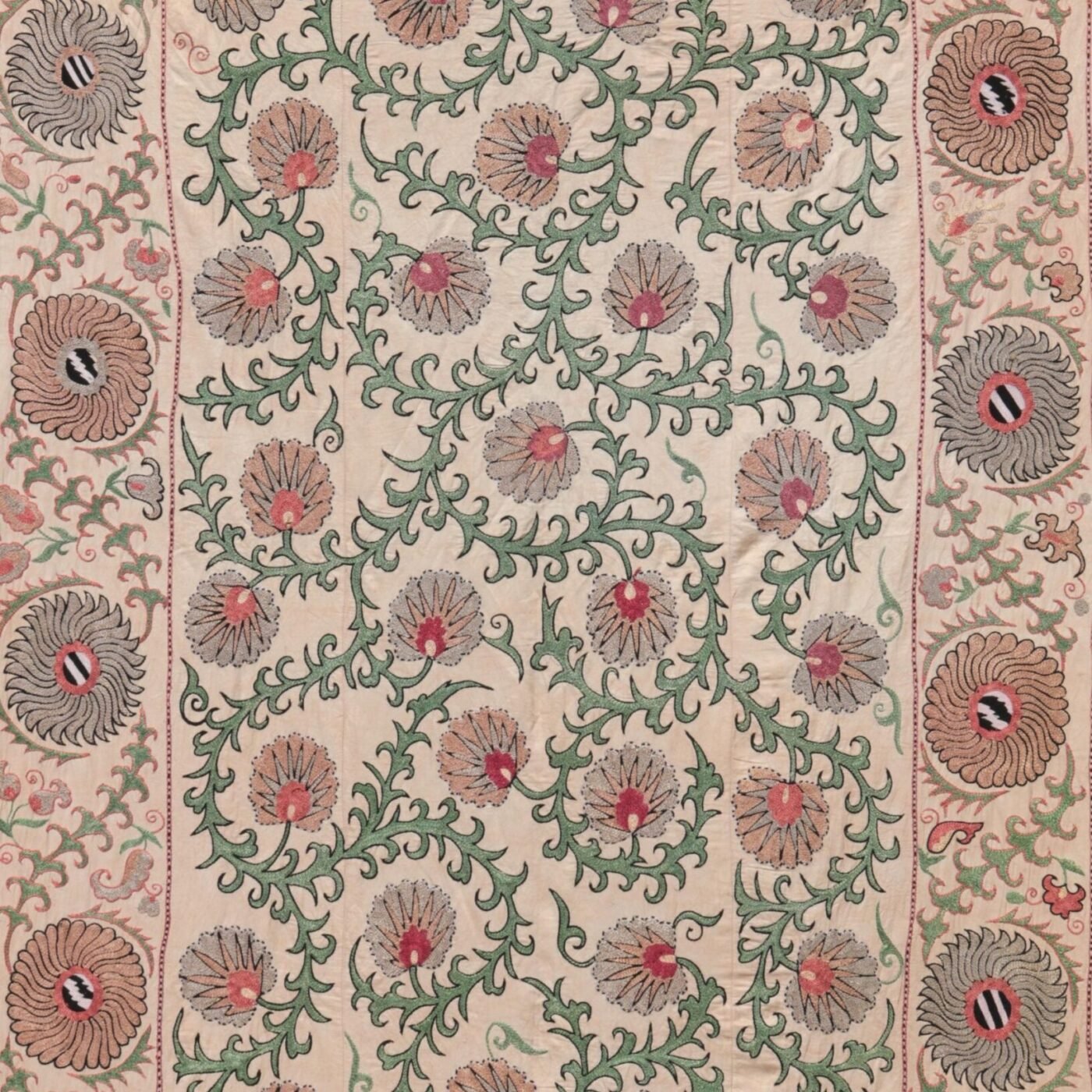 Silk Suzani Clasic Uzbek embroidery,Suzani Fabric Suzani Wall Hanging, Bedspread, Bed cover, Wall hanging, Wall Decor fabric, Tablecloth