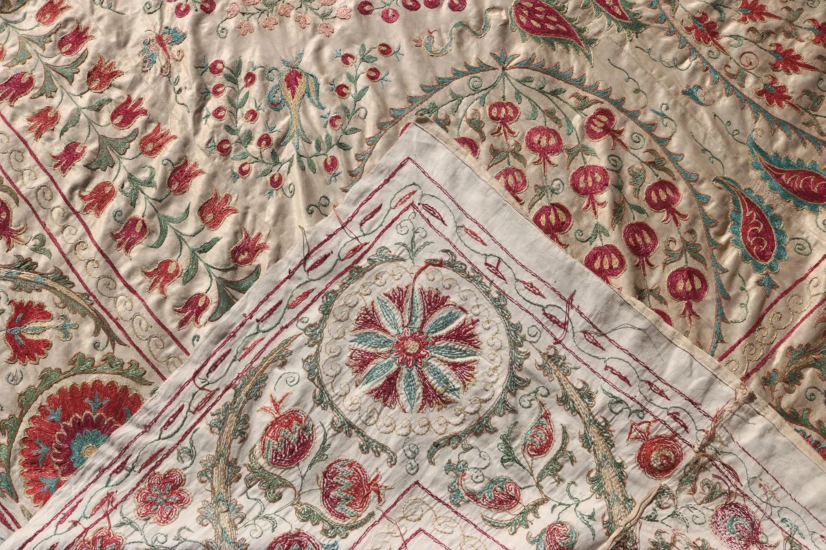 Suzani Uzbek handmade embroidery,Suzani Fabric Suzani Wall Hanging,  Bedspread, Bedcover, Wall hanging Decorative fabric, Suzani tablecloth.