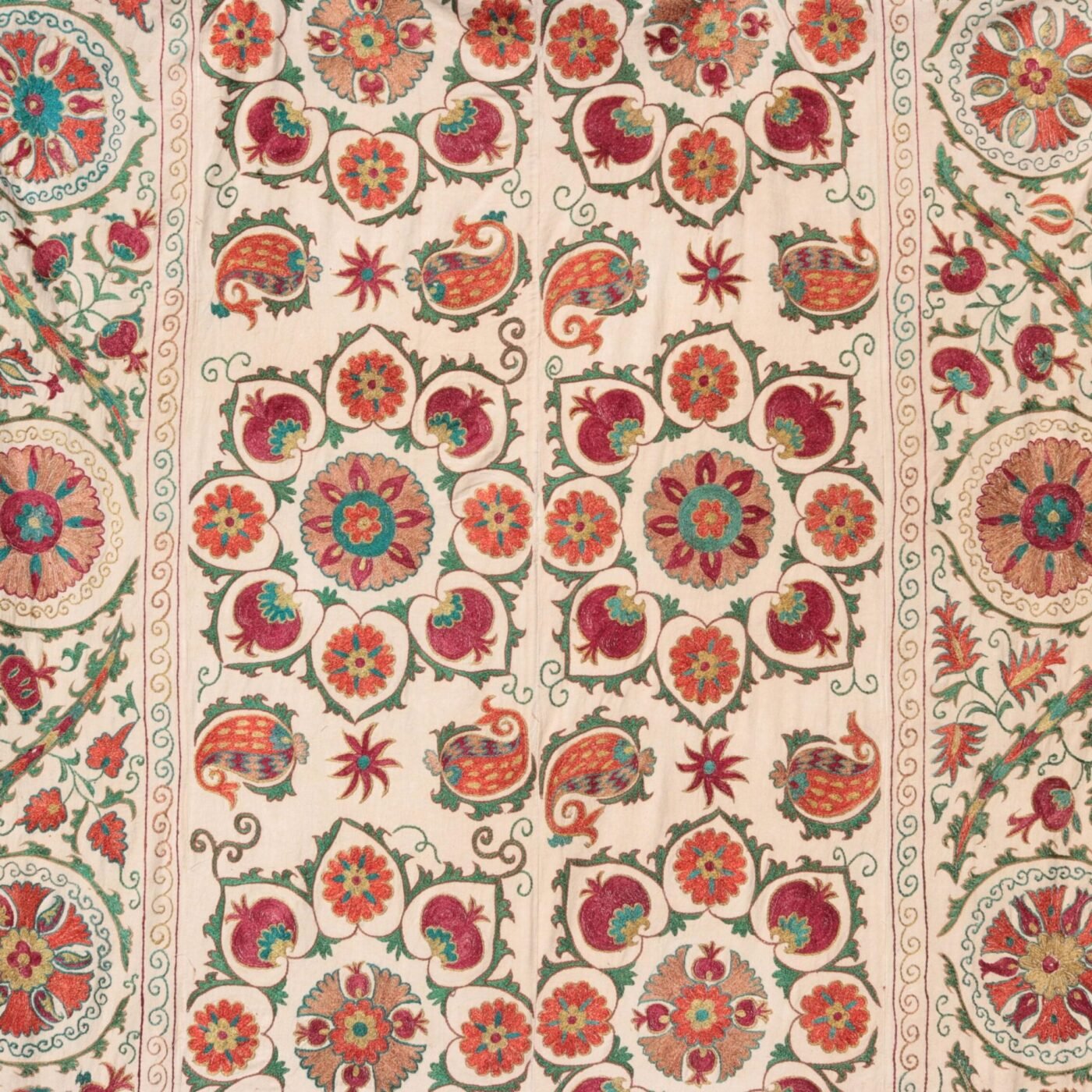 Suzani Uzbek handmade embroidery,Suzani Fabric Suzani Wall Hanging,  Bedspread, Bedcover, Wall hanging Decorative fabric, Suzani tablecloth.