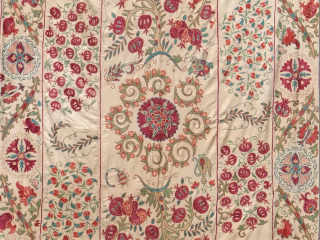 Suzani Uzbek handmade embroidery,Suzani Fabric Suzani Wall Hanging,  Bedspread, Bedcover, Wall hanging Decorative fabric, Suzani tablecloth.