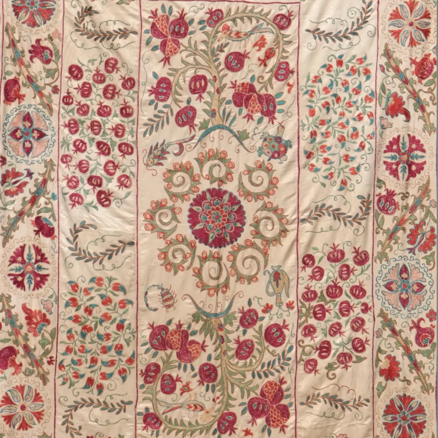 Suzani Uzbek handmade embroidery,Suzani Fabric Suzani Wall Hanging,  Bedspread, Bedcover, Wall hanging Decorative fabric, Suzani tablecloth.