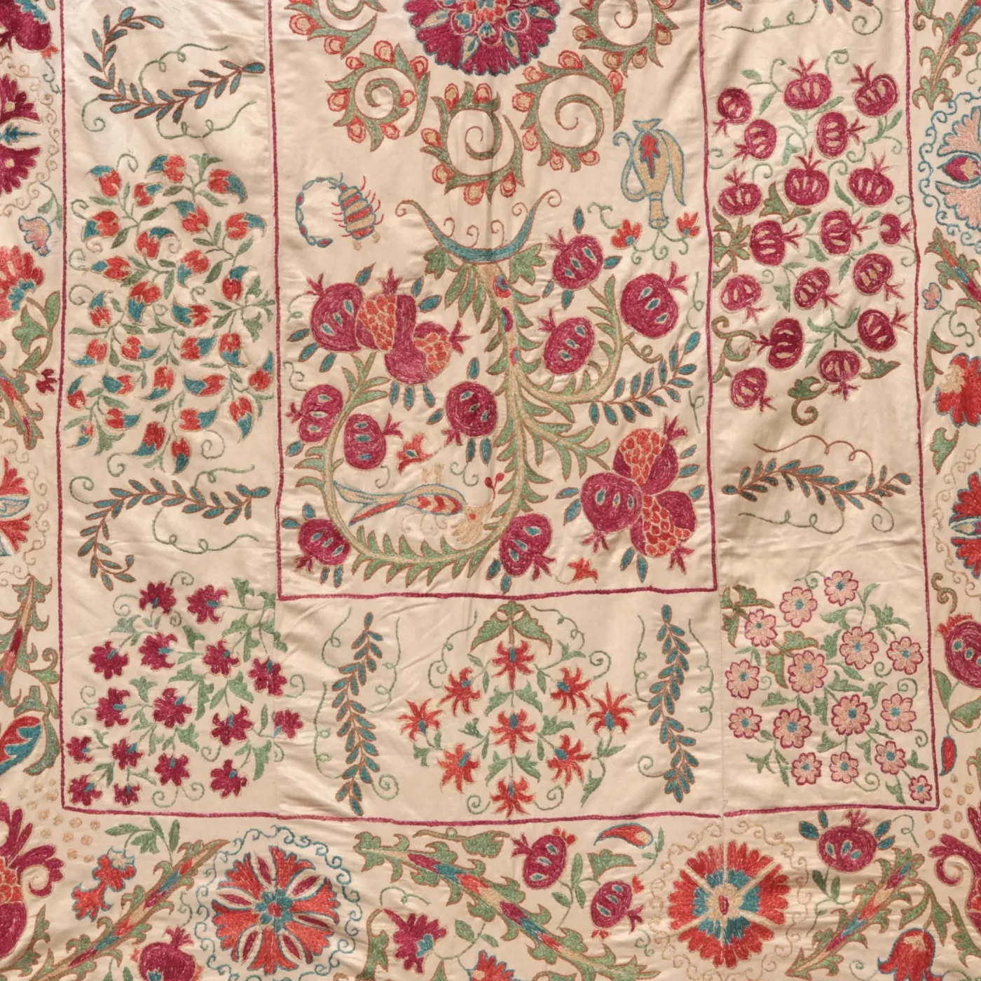 Suzani Uzbek handmade embroidery,Suzani Fabric Suzani Wall Hanging,  Bedspread, Bedcover, Wall hanging Decorative fabric, Suzani tablecloth.