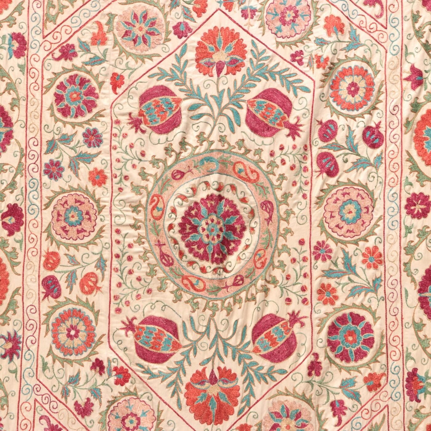 Suzani Uzbek handmade embroidery,Suzani Fabric Suzani Wall Hanging,  Bedspread, Bedcover, Wall hanging Decorative fabric, Suzani tablecloth.