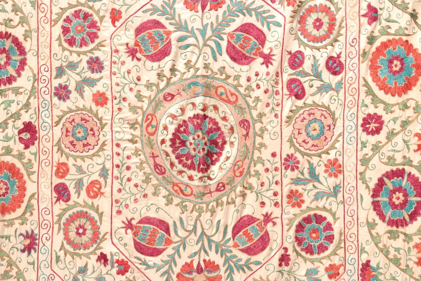 Suzani Uzbek handmade embroidery,Suzani Fabric Suzani Wall Hanging,  Bedspread, Bedcover, Wall hanging Decorative fabric, Suzani tablecloth.