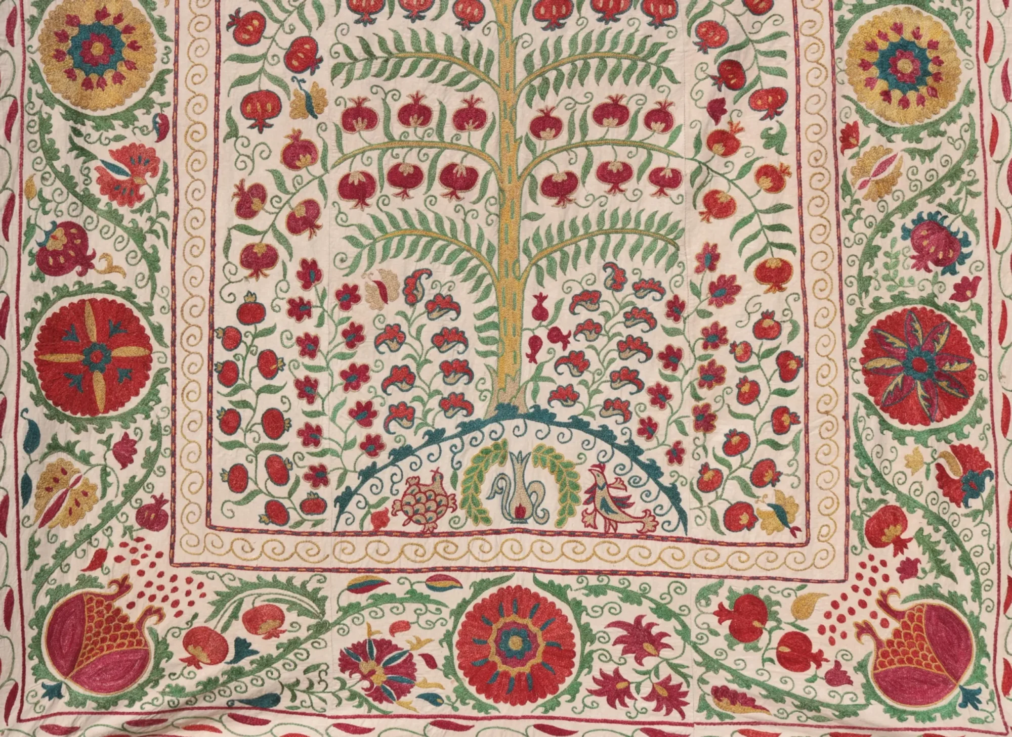 Suzani Uzbek handmade embroidery,Suzani Fabric Suzani Wall Hanging,  Bedspread, Bedcover, Wall hanging Decorative fabric, Suzani tablecloth.