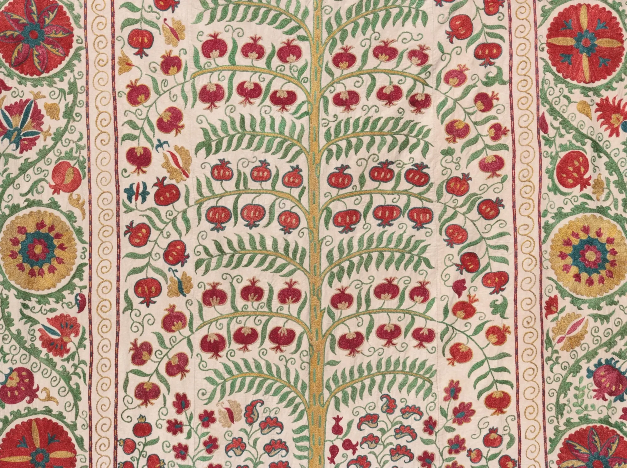 Suzani Uzbek handmade embroidery,Suzani Fabric Suzani Wall Hanging,  Bedspread, Bedcover, Wall hanging Decorative fabric, Suzani tablecloth.