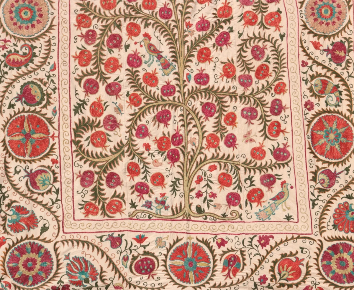 Suzani Uzbek handmade embroidery,Suzani Fabric Suzani Wall Hanging,  Bedspread, Bedcover, Wall hanging Decorative fabric, Suzani tablecloth.