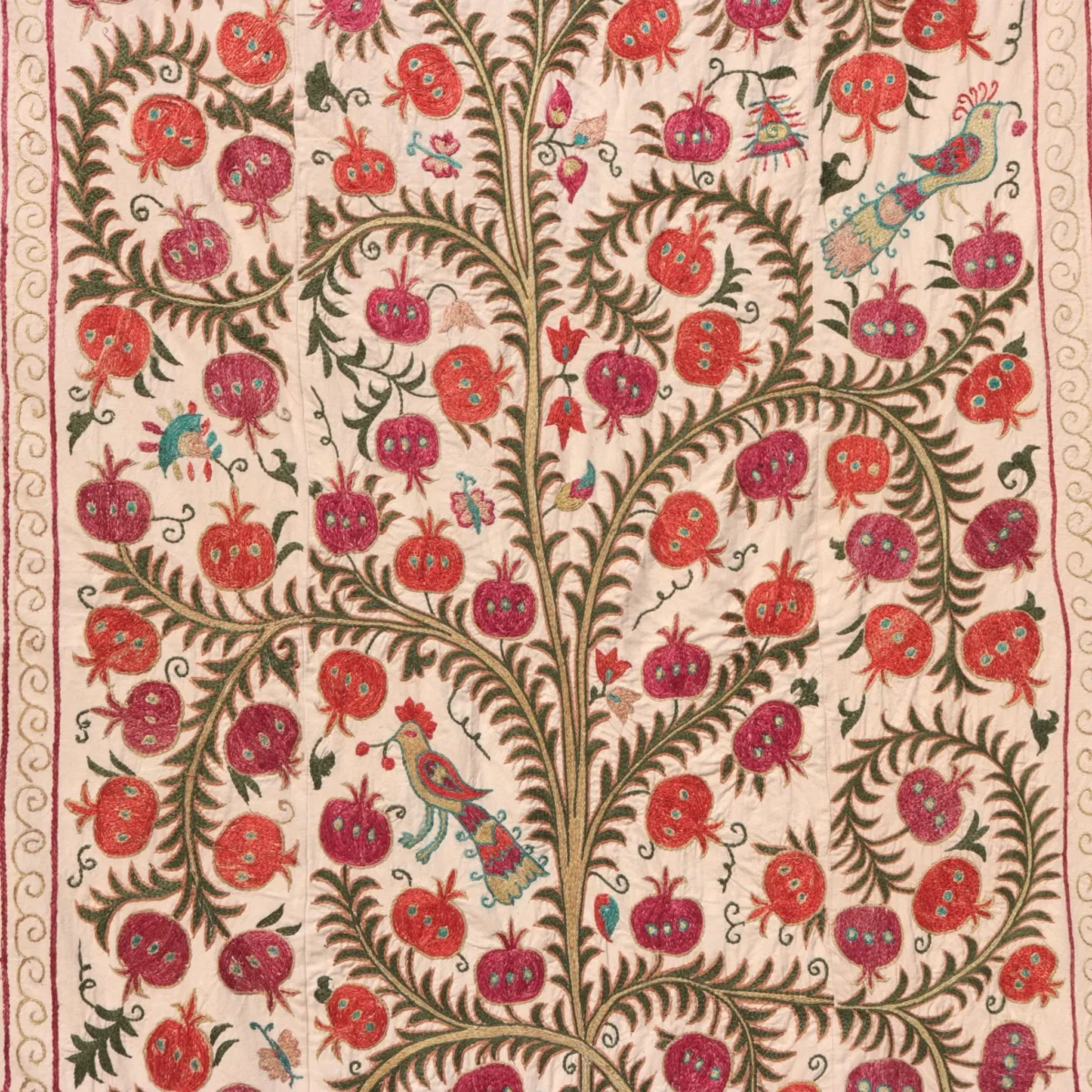 Suzani Uzbek handmade embroidery,Suzani Fabric Suzani Wall Hanging,  Bedspread, Bedcover, Wall hanging Decorative fabric, Suzani tablecloth.