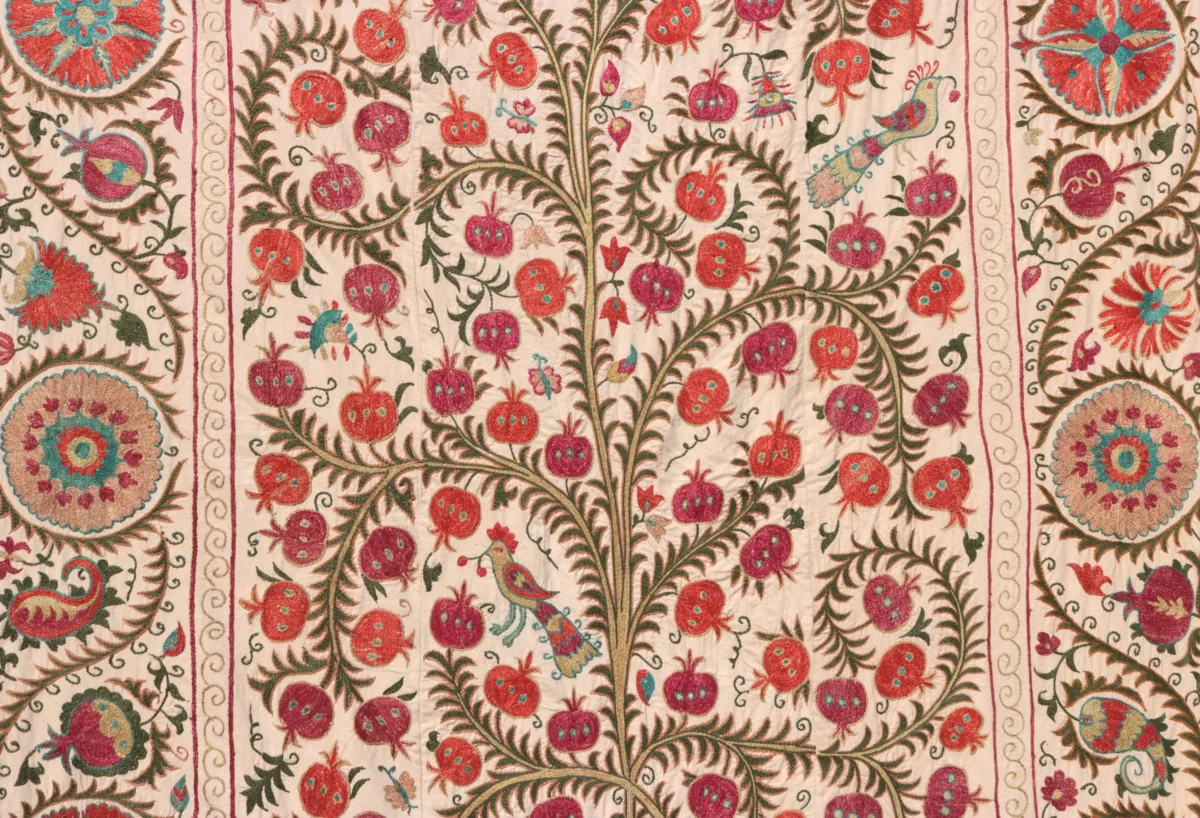 Suzani Uzbek handmade embroidery,Suzani Fabric Suzani Wall Hanging,  Bedspread, Bedcover, Wall hanging Decorative fabric, Suzani tablecloth.