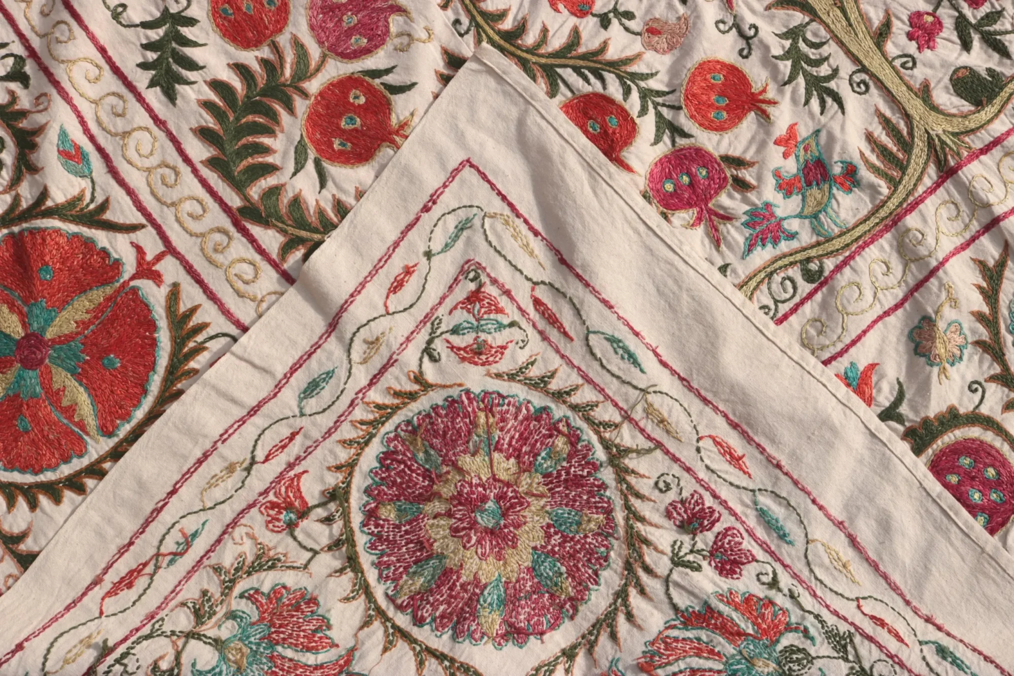 il_fullxfull.6474993085_c03f Suzani Uzbek handmade embroidery,Suzani Fabric Suzani Wall Hanging, Bedspread, Bedcover, Wall hanging Decorative fabric, Suzani tablecloth.