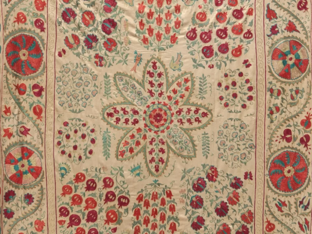 il_fullxfull.6475006111_bysd Suzani Uzbek handmade embroidery,Suzani Fabric Suzani Wall Hanging, Bedspread, Bedcover, Wall hanging Decorative fabric, Suzani tablecloth.