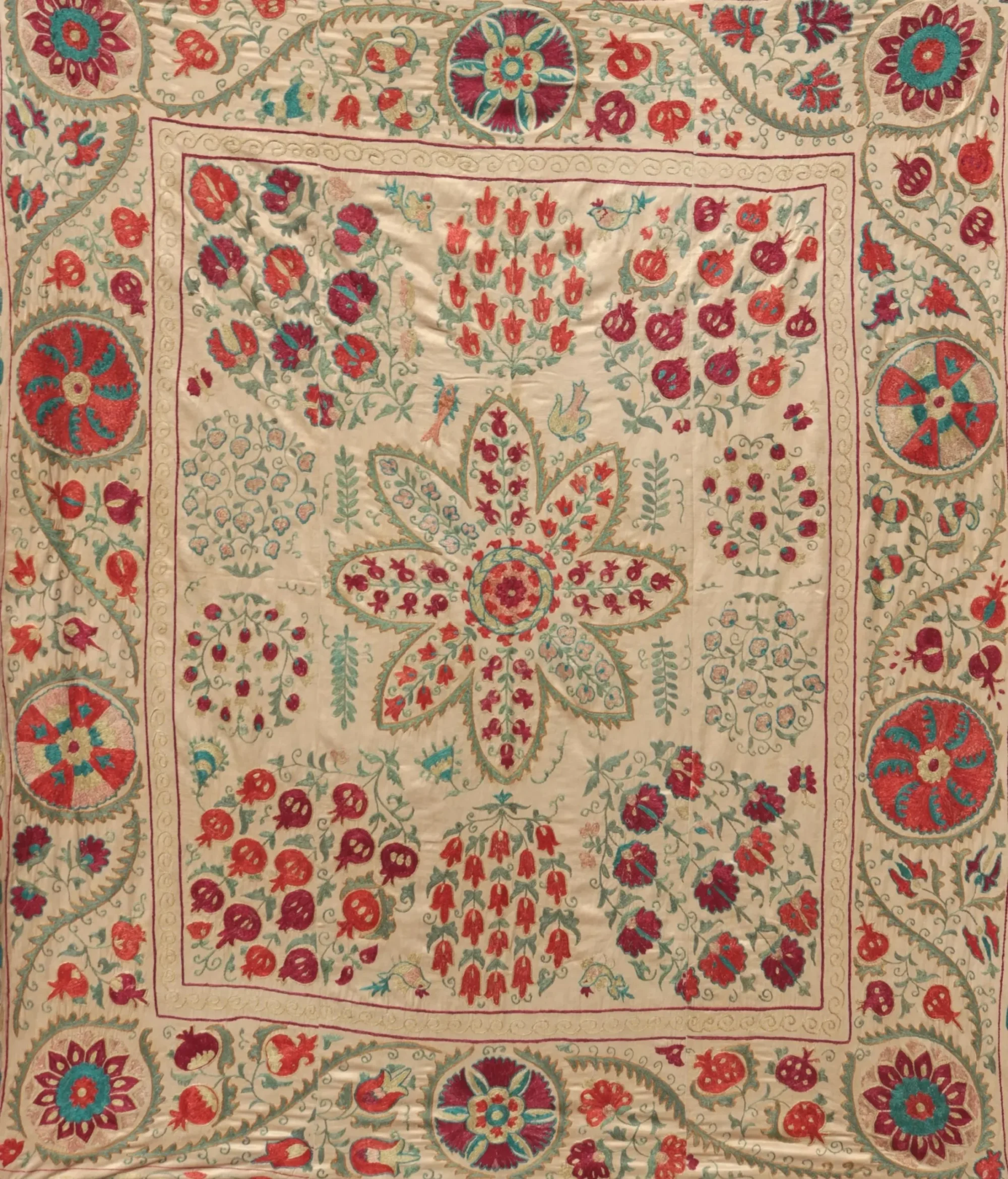 il_fullxfull.6475006111_bysd Suzani Uzbek handmade embroidery,Suzani Fabric Suzani Wall Hanging, Bedspread, Bedcover, Wall hanging Decorative fabric, Suzani tablecloth.