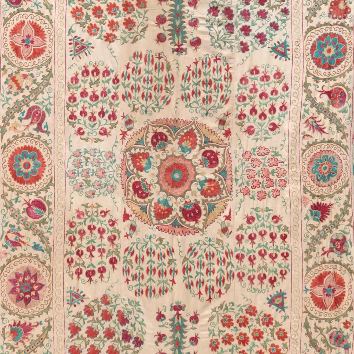 Suzani Uzbek handmade embroidery,Suzani Fabric Suzani Wall Hanging,  Bedspread, Bedcover, Wall hanging Decorative fabric, Suzani tablecloth.