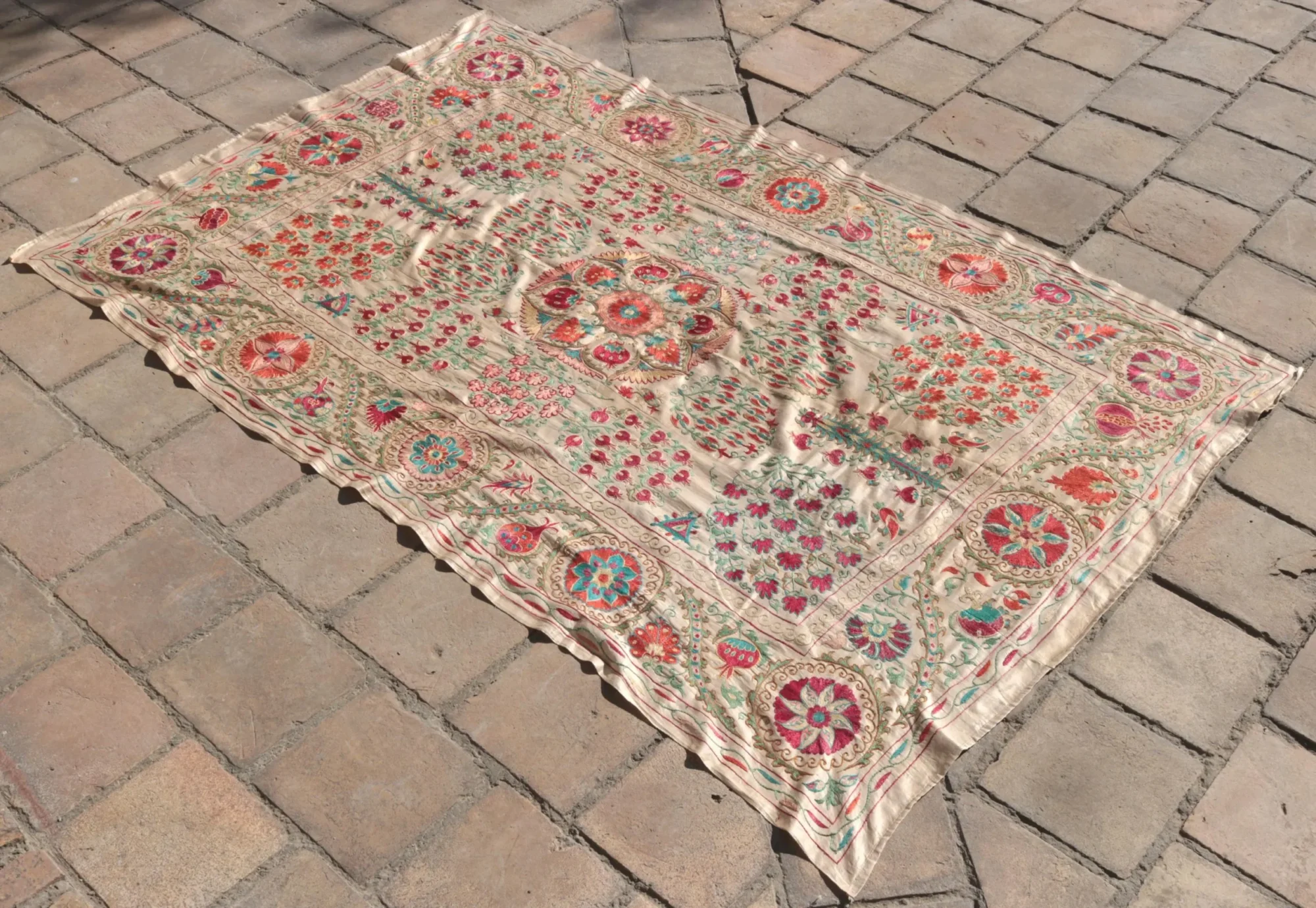 il_fullxfull.6480362349_7ghl Suzani Uzbek handmade embroidery,Suzani Fabric Suzani Wall Hanging, Bedspread, Bedcover, Wall hanging Decorative fabric, Suzani tablecloth.