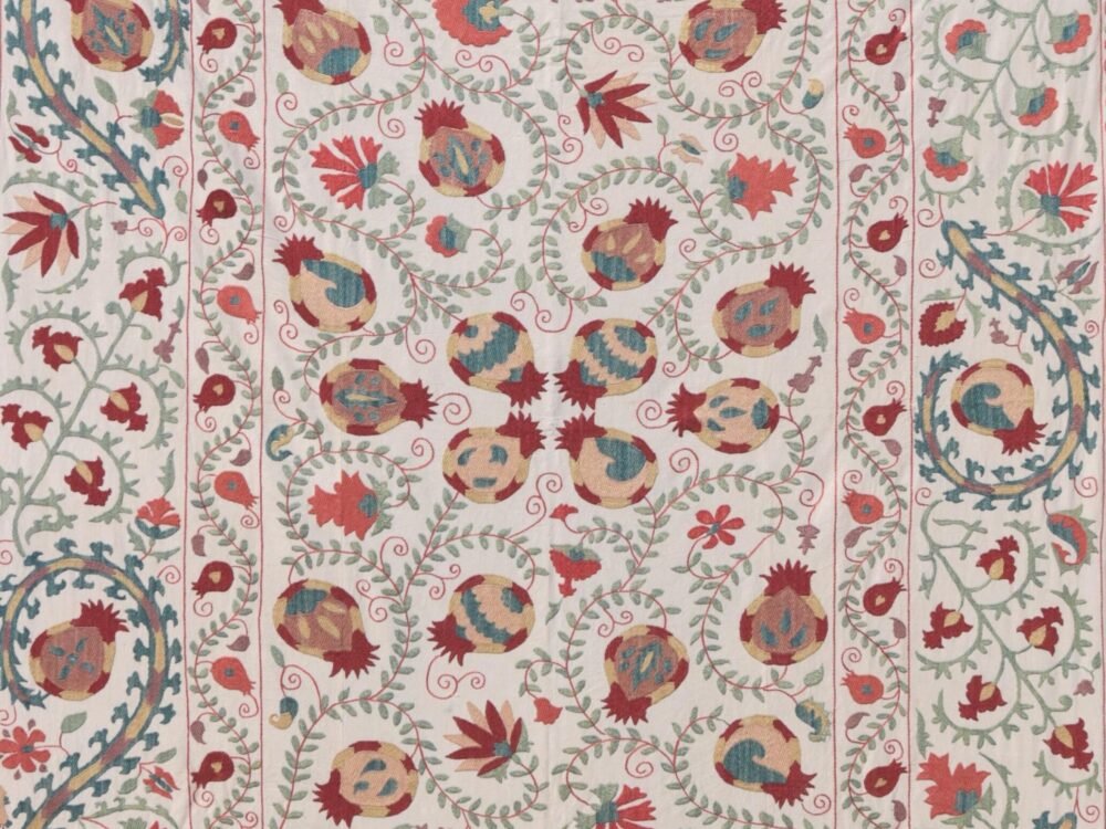 il_fullxfull.6480632983_laga Suzani Uzbek handmade embroidery,Suzani Fabric Suzani Wall Hanging, Bedspread, Bedcover, Wall hanging Decorative fabric, Suzani tablecloth.