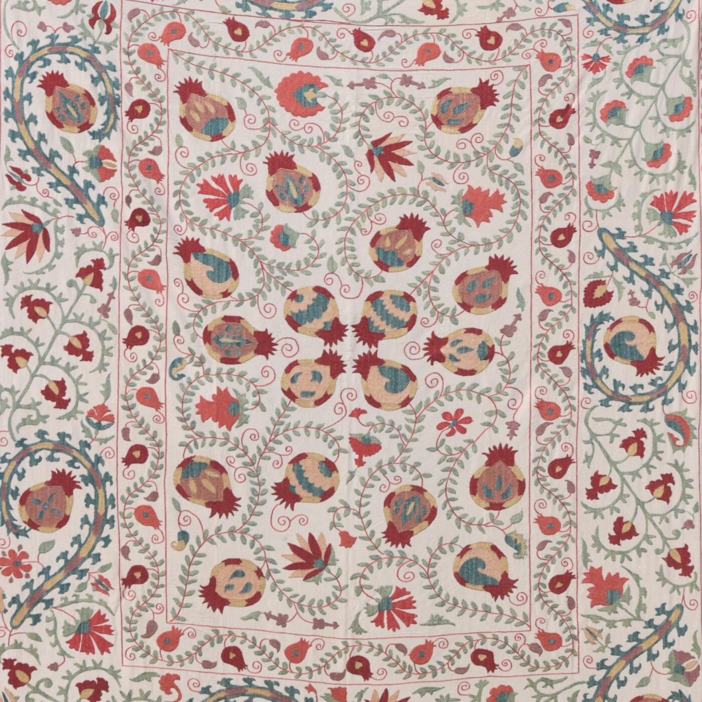 Suzani Uzbek handmade embroidery,Suzani Fabric Suzani Wall Hanging,  Bedspread, Bedcover, Wall hanging Decorative fabric, Suzani tablecloth.