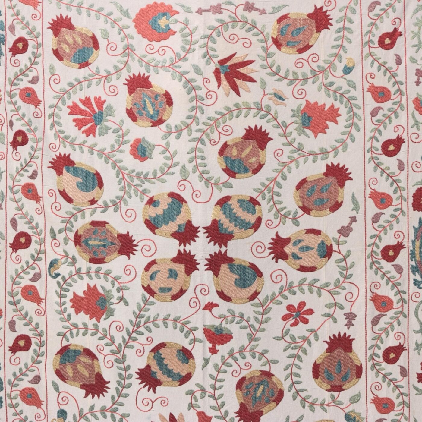 Suzani Uzbek handmade embroidery,Suzani Fabric Suzani Wall Hanging,  Bedspread, Bedcover, Wall hanging Decorative fabric, Suzani tablecloth.