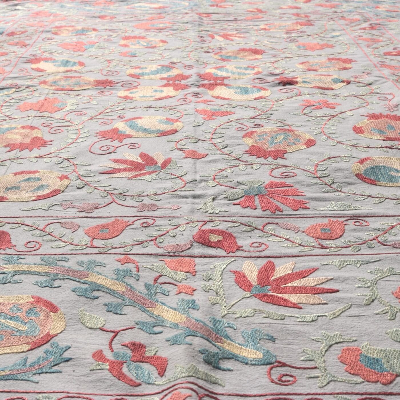 Suzani Uzbek handmade embroidery,Suzani Fabric Suzani Wall Hanging,  Bedspread, Bedcover, Wall hanging Decorative fabric, Suzani tablecloth.