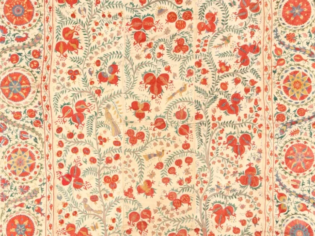 Suzani Uzbek handmade embroidery,Suzani Fabric Suzani Wall Hanging,  Bedspread, Bedcover, Wall hanging Decorative fabric, Suzani tablecloth.